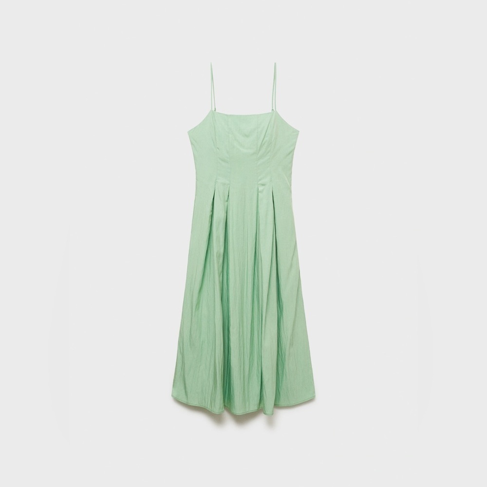 MNG Midi Dress with Pleats